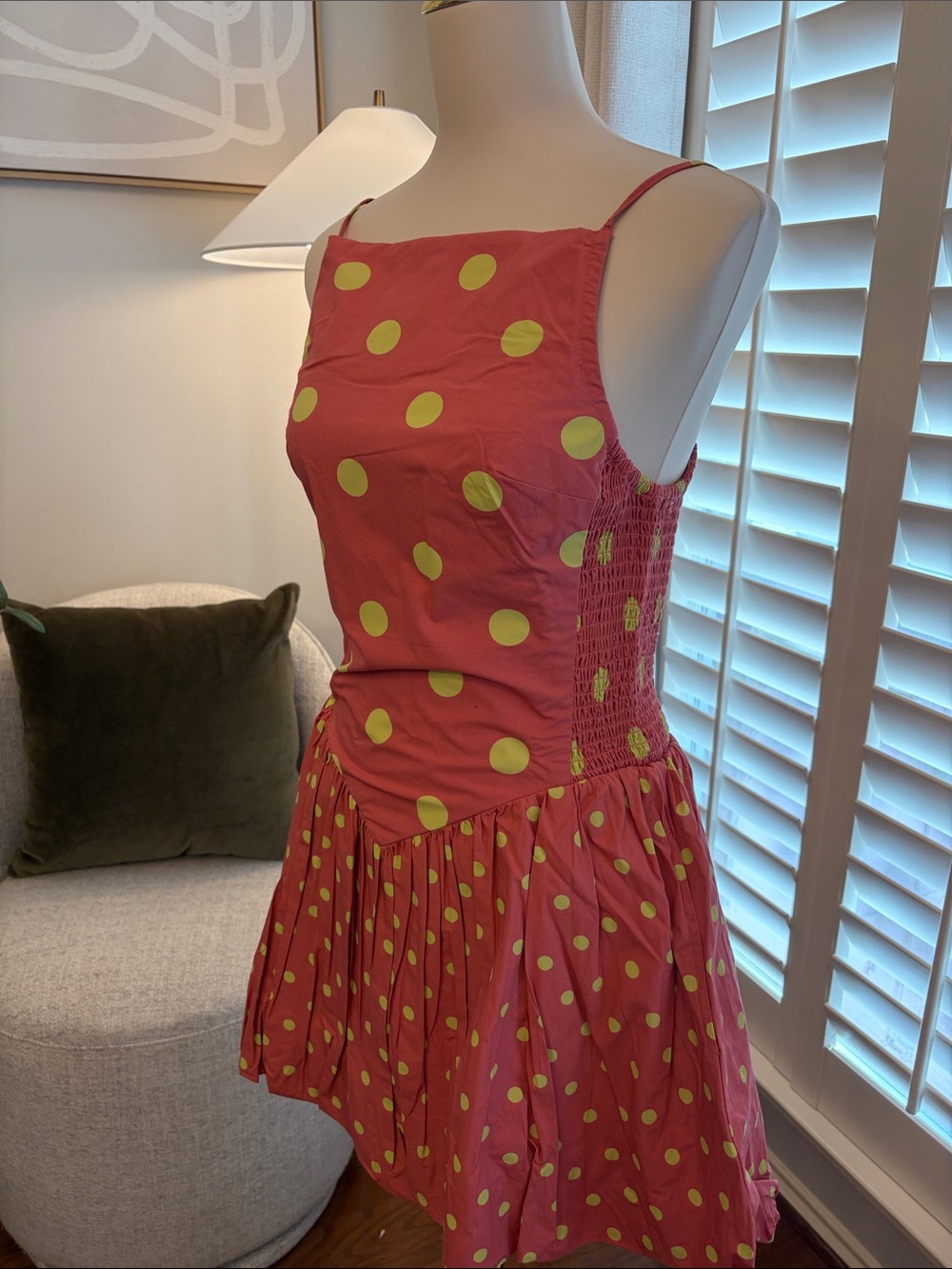 NWT Free People Misty Polka Dot Bubble Hem Minidress - Picture 8 of 11